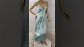 For sale Vintage long blue nightgown feminine vintagefashion nightgowns nylon [upl. by Bosch26]