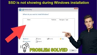 SSD is not showing during Windows Installation  Drive not showing during Windows installation [upl. by Herrah]