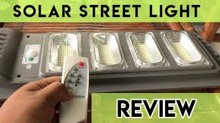 Solar Street Light Review [upl. by Eintruok]