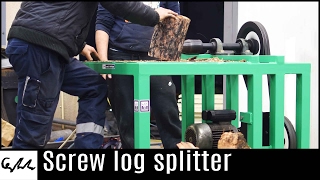 Screw log splitter [upl. by Ardelis]