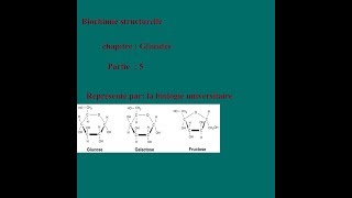 Cours de Biochimie structurale partie 5  propriétés physiques et chimiques des oses [upl. by Sivart102]