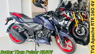 2024 TVS Apache RTR 160 4V Dual Channel ABS Full Details Review 😍 Price amp Features 🔥 Road King [upl. by Player]