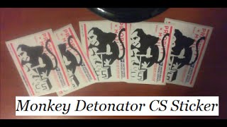 Monkey detonator stickers colored in [upl. by Kcirdehs]