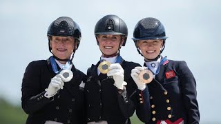 Defending champion Jessica von BredowWerndl wins individual dressage title at Paris Olympics [upl. by Encrata]