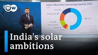 India calls for massive investment into solar power  DW Business [upl. by Ihcego]