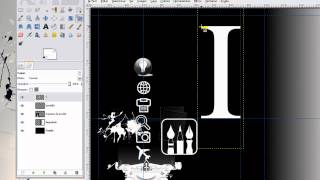 Curso de GIMP Parte 13 Herramienta de texto y convertir texto a dibujo [upl. by Dix]