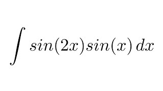 Integral of sin2xsinx trigonometric identity  substitution [upl. by Justis]