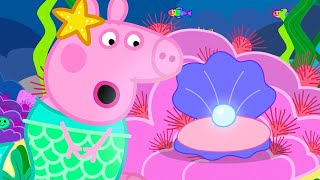 Peppa Finds A Pearl 🐚  Peppa Pig Tales Full Episodes [upl. by Sirronal]