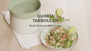 Quinoa Tabbouleh Quick Quinoa amp Rice Cooker  Recipes with Lékué [upl. by Marron]