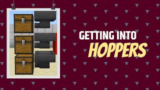 Minecraft Hoppers Tutorial All Minecraft Versions [upl. by Sanfourd]