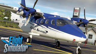 Flight Sim Studios  Tecnam P2012 Traveller  First Look Preview  MSFS [upl. by Christina]