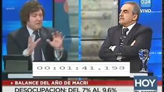 Debate entre Javier Milei y Guillermo Moreno en A24 031216 [upl. by Aida]