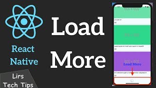 React Native 9 Load More FlatList [upl. by Nauqe]