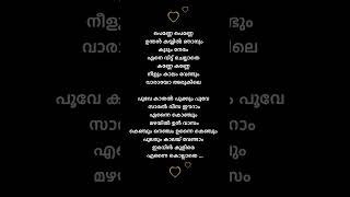 Adiye song lyricsmalayalam lyrics trending feelthemusic shorts song shortsfeed [upl. by Britteny932]