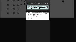 Högskoleprovet högskoleprovet utbildning matematik matte tricks tips shorts short exam [upl. by Netti]