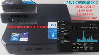 Asus chromebox 3 i7 8th gen Performance Testing Filmora and Premier Pro [upl. by Fredenburg]