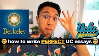 How To Write ALL 8 UC PIQ Essay Prompts No BS Pure Gold [upl. by Alletsyrc]