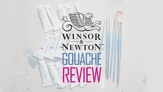 Gouache Review Winsor amp Newton    2 Gouache Painting Processes [upl. by Dralliw]