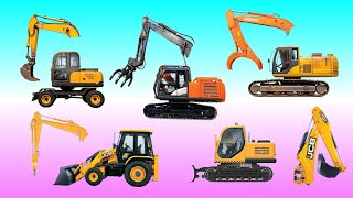 MENEBAK GAMBAR DENGAN BENAR JENIS ALAT BERAT JCB EXCAVATOR TRACTOR VIDEO CARTOON CORRECTLY GUESS [upl. by Linehan]