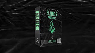 Free Trapsoul RampB Drum Kit FLAME 2 By SKILLSICK  Best drum kit 2024 Bryson tiller SZA 6lack [upl. by Prochoras]