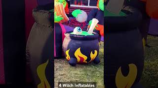 4 Witch Halloween Inflatables witch halloweeninflatables witches inflatable halloween boo [upl. by Idram]