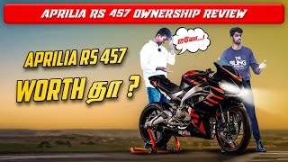 Aprilia RS457 Tamils First Ownership Review  Everything You Need to Know [upl. by Merc819]