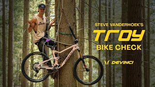 Steve Vanderhoeks Devinci Troy Bike Check [upl. by Shanks]