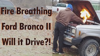 Fire breathing Ford Bronco 2 engine RUNNING and First DRIVE [upl. by Grogan38]