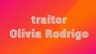 quotOlivia Rodrigo  Traitor  AIGenerated Versionquot [upl. by Iznekcam619]