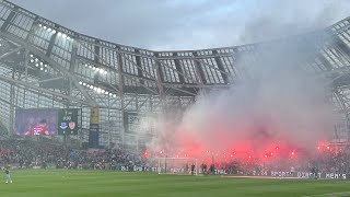 A day trip to Ireland for the FAI Cup final Derry city vs Drogheda A lot of pyro [upl. by Walsh189]