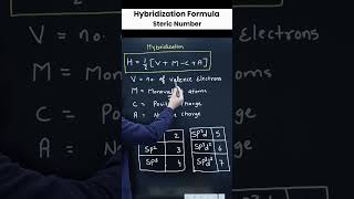 Steric Number Hybridization Formula  ABHAYSIR SHORTS  careerpoint kotacoaching hybridization [upl. by Hannavahs]