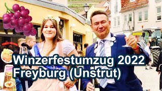 Winzerfestumzug 2022 Freyburg Unstrut  Winzerfest [upl. by Knipe]