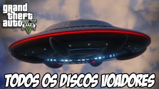 GTA V  TODOS OS DISCOS VOADORES [upl. by Redle174]