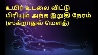 Tamil Bayan  ஸக்றாதுல் மௌத்  உயிர் உடலை விட்டு பிரியும் அந்த இறுதி நேரம்  ┇ Abdul Basith Bukhari [upl. by Dachi]