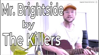 How to Play quotMr Brightsidequot by The Killers  Easy Guitar Tutorial  Beginner Guitar Lesson [upl. by Maybelle]