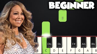 O Holy Night  Mariah Carey  BEGINNER PIANO TUTORIAL  SHEET MUSIC by Betacustic [upl. by Yoo515]