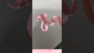 Kiran trending calligraphy art lettering viralvideo [upl. by Nnyleuqaj]