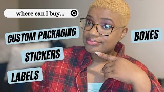 Custom Packaging Vendors • Custom Boxes Poly Mailers Stickers amp More • Small Business Tips Pt1 [upl. by Ayar]