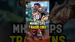 8 Tradein Items  Essential Hidden Tips in Monster Hunter World MHW MonsterHunter Gaming [upl. by Michelsen]