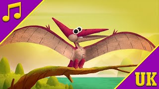 Pterodactylus  UK SingAlong  StoryBots [upl. by Harmaning140]