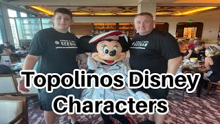 Topolinos Disney Characters  fatherandson rivieraresort disneyworld characterdining [upl. by Ode]