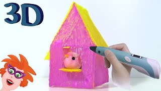 DIY 3D vogelhuisje maken met 3D Pen [upl. by Aihtniroc]