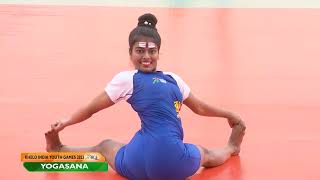 Yogasana 🧘‍♀️ Artistic Girls Singles Final Khelo India Youth Games 2023 [upl. by Ziana290]