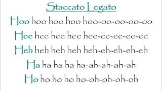 Staccato Legato Vocal Warm Up [upl. by Ahsitil]