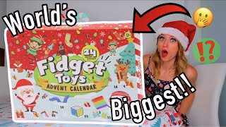 UNBOXING THE WORLDS BIGGEST MYSTERY FIDGET ADVENT CALENDAR😱🎁⁉️ 24 MYSTERY BOXES😦🎁 [upl. by Rochella857]