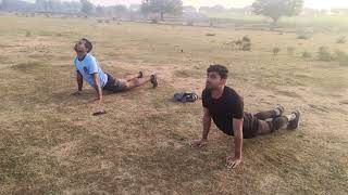 Running badhane wala exercise cgpolicebharti2024 liongroup forestgaurd barbaspur ground army [upl. by Elspeth391]