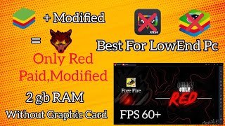 Best Paid Modified Emulator for LowEnd PC 60 FPS For 2 gb RAM Without Graphic Cardemuladorfreefire [upl. by Chuipek]