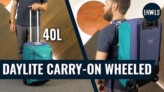 Osprey Daylite CarryOn Wheeled Duffel 40 Review [upl. by Nylsej]