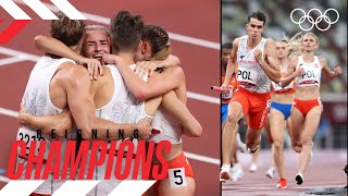 Polands Epic Victory in the Tokyo 2020 4X400 Mixed Relay🥇 [upl. by Donoho851]