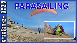 Parasailing  Watching to set up and succeed or failed to fly [upl. by Siuqaj]